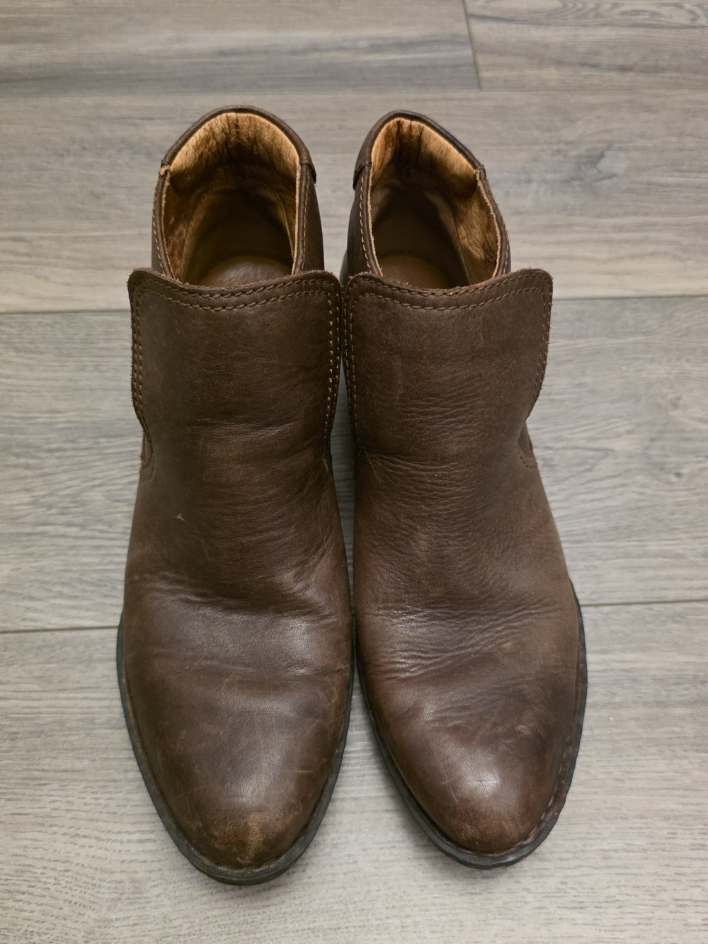 Born Brown Leather Women's Ankle Booties